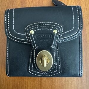 Coach Legacy Black Leather Wallet